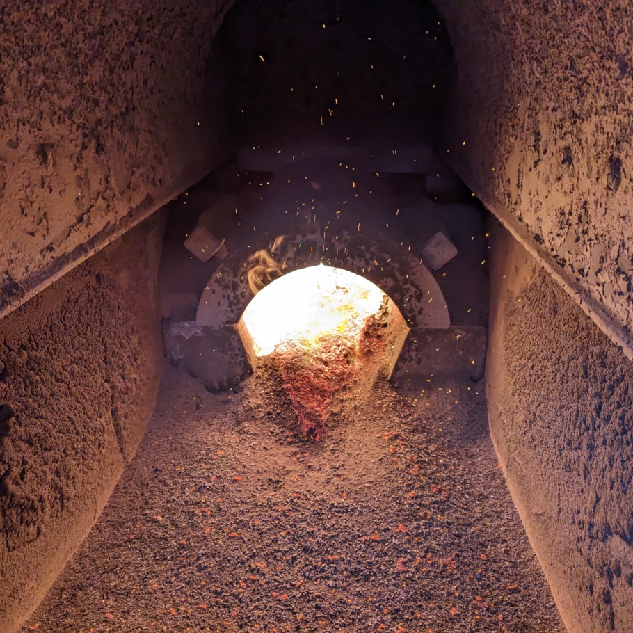 Inside view of a ranheat industrial biomass boiler